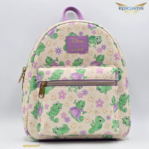 Loungefly Disney Tangled Pascal Mini Backpack New